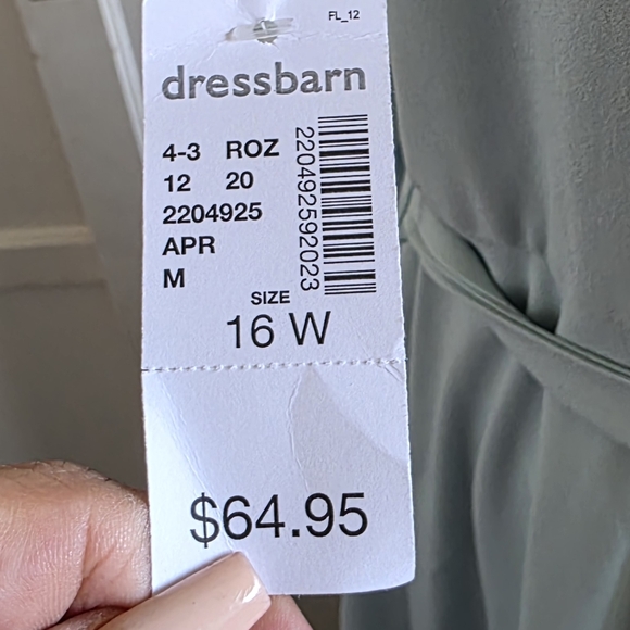 NWT ROZ & ALI dressbarn Light Blue Maxi Dress SIZE 16 - Picture 7 of 10